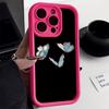 New Chinese blue butterfly for iPhone17 soft case mobile phone case 17ProMax simple 14 advanced 13 fine hole 12