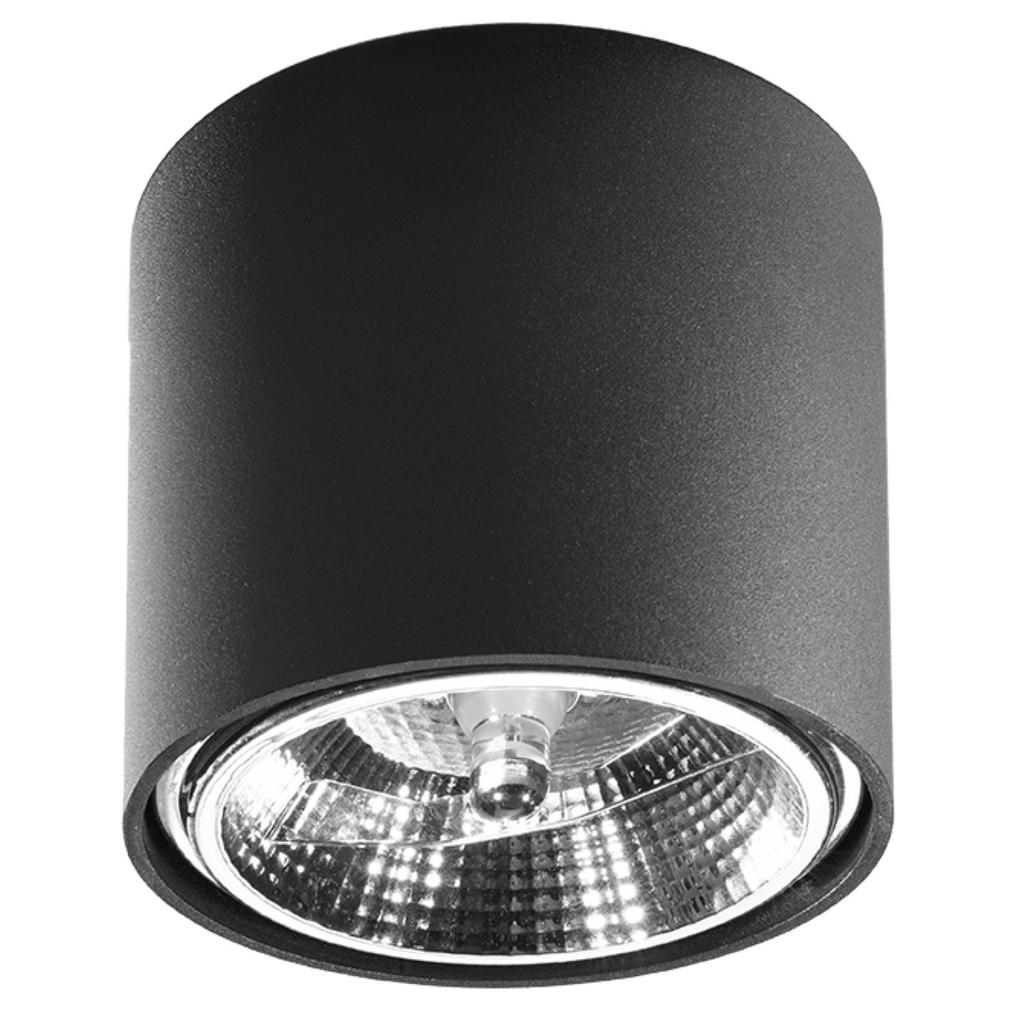 Plafon Tiube 1 Gu10 Es111 Czarny Alu Sollux Sl.0697