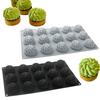 15 Zellen Blume Schokoladenform Hitzebeständige Puddingform Backen Kuchenformen Küchenwerkzeuge