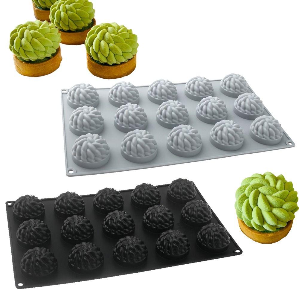 15 Zellen Blume Schokoladenform Hitzebeständige Puddingform Backen Kuchenformen Küchenwerkzeuge