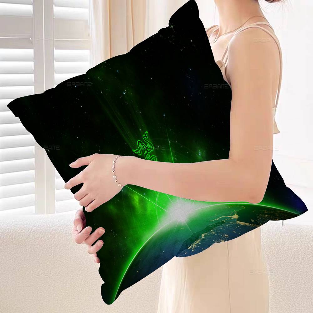 Game razer logo printed Maple Design Cushion Cover Happy Autumn Harvest decor Holiday Decorati Pillow Cover
