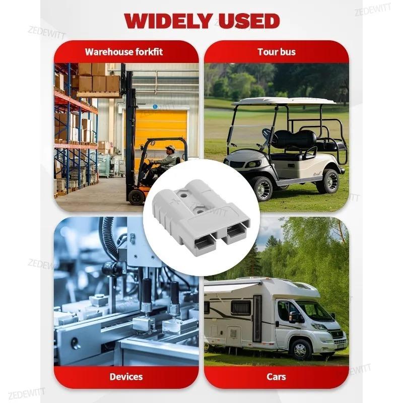 For Solar RV Car Equipment 50A Anderson Style Plug DC Connector Battery Charger Power Tool Electronic Accessories