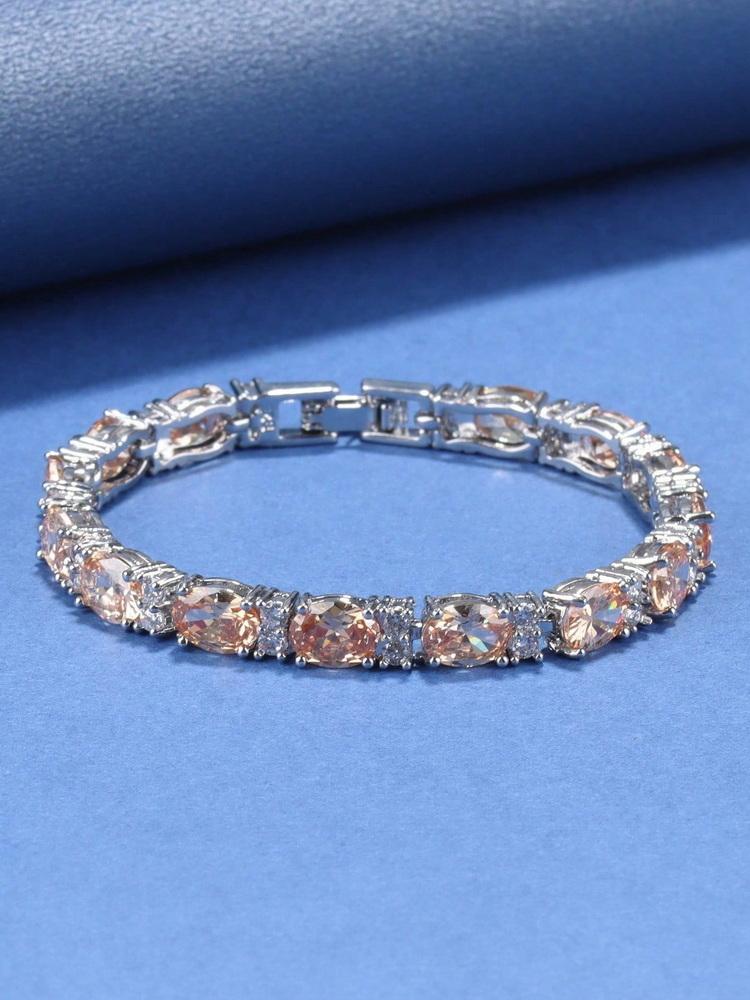 

13-Colors Luxury Bracelet Colorful Zircon Accessories Fine Jewelry For Woman Wedding-Party Gift