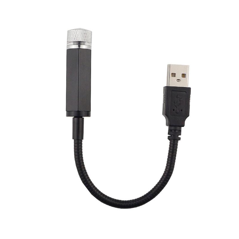 

LED Car Roof Star Night Light Projector Romantic Atmosphere Galaxy Lamp USB Decorative Lamp Adjustable Car Interior Decor Light 0.5W червоний