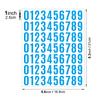 5Pcsset 1 Inch Functional Planner Stickers Vinyl Waterproof Black White Colorful Number Sticker For Cup Laptop Price Tag