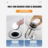Upgraded 4-in-1 Bathroom Sink Strainer, Universal Up Sink Stopper With 2-Layer Detachable Hair Catcher Filter Basket, Fit 1.1-2.36 US Basin, Anti-Cl