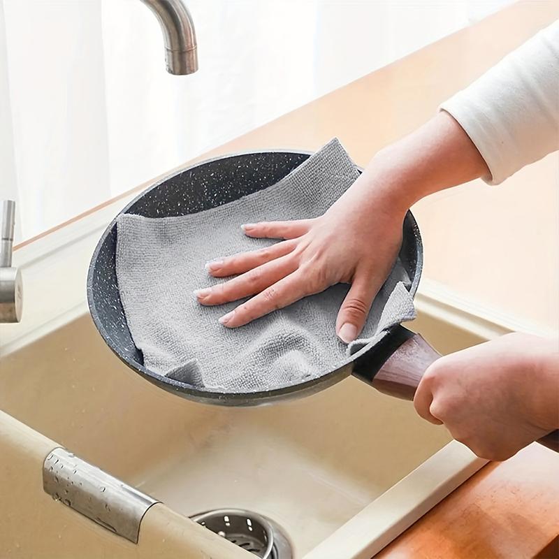 20/30PCS/Roll Large Roll Pack Scrubber Pads Dishcloths Kitchen Suppy Microfiber Material Cleaning Supplies 22x20/30x30cm