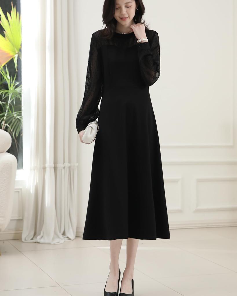 Bidason Party Wedding Lace Stylish Long Cool High Perfect for and Women's Dress, Dress, Dress, A-Line, Knee-Length, Sleeves, Neck, Waist, Slimming,