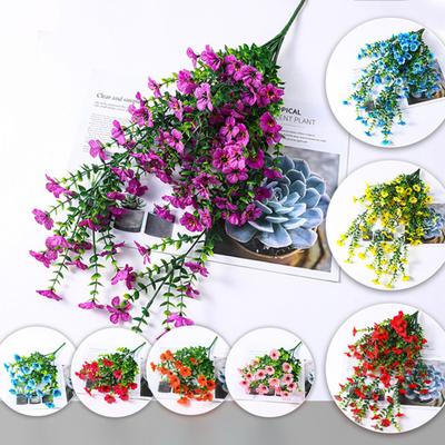 Artificial Violet Flowers All-season Faux Flower Bundle Realistic Fake Violets with Bendable