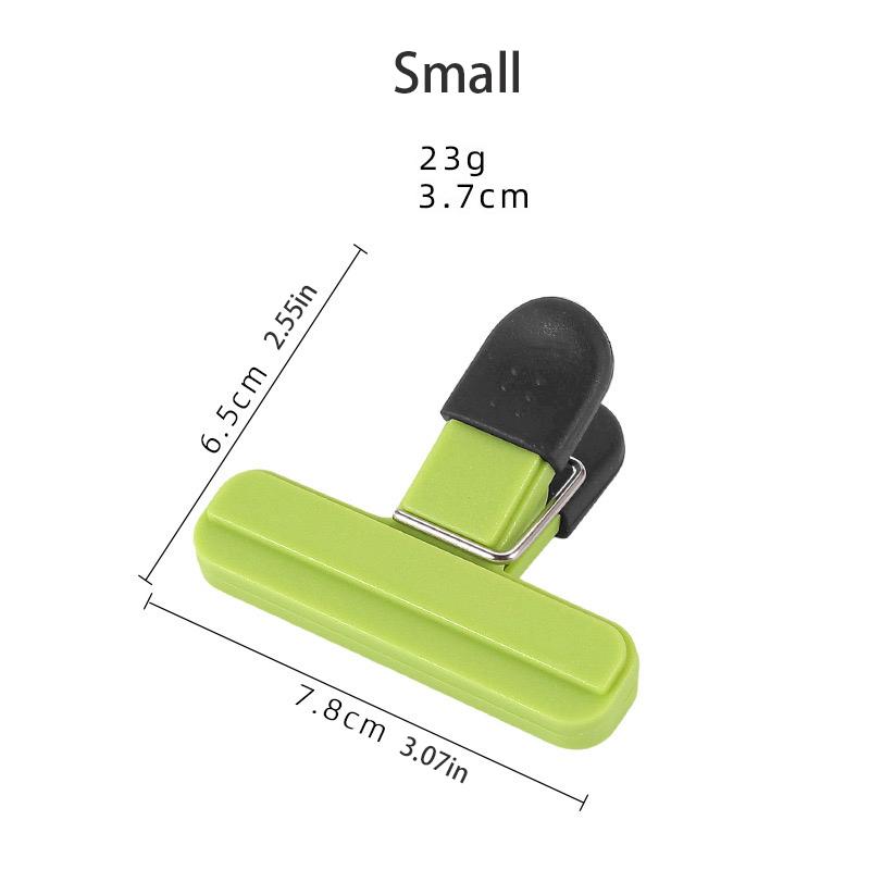 

Пластиковые зажимы для пакетов с чипсами разных размеров, зажимы для пищевых пакетов с плотным прилеганием, зажимы для пищевых пакетов с кофе и хлебом 1pc Small зелёный