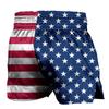 MMA Fight Shorts With US Flag Design Boxing BJJ Muay Thai Gym Training Stretchy Lycra Unisex Athletic