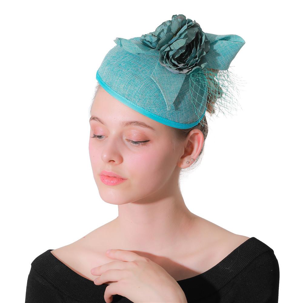 High-End British Afternoon Tea Mesh Top Hat Dinner Party Head Flower Bride Wedding Retro Headgear Studio