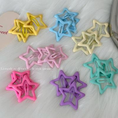 Y2K Süßes Mädchen Stern Haarspange - Hohlbasis, BB-Stil, Neues Haaraccessoire