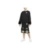 Nike Women's Sportswear NSW Plaid Faux Fur Midi Skirt Black DD4536-010