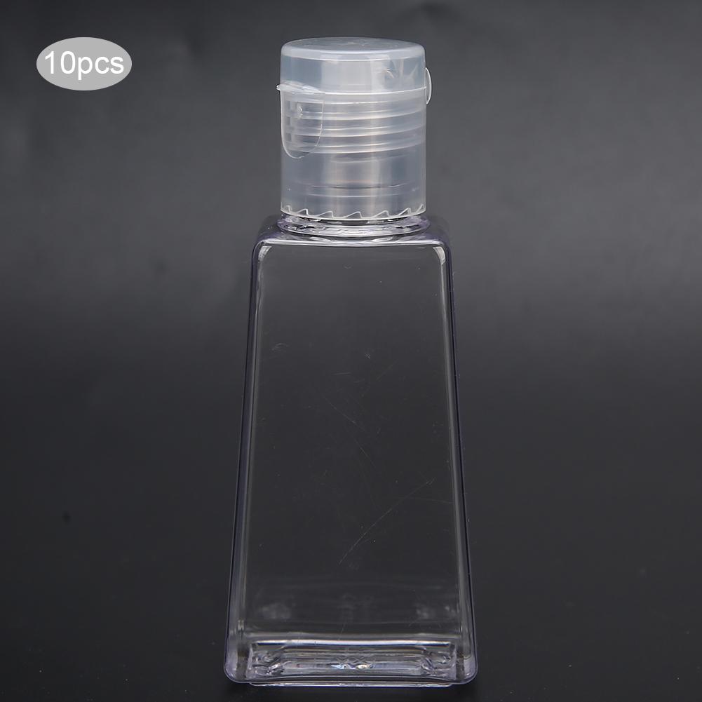 10pcs Lotion Cream Pump Makeup Cosmetic Travel Refillable Plastic Squeeze Bottle 30ml
