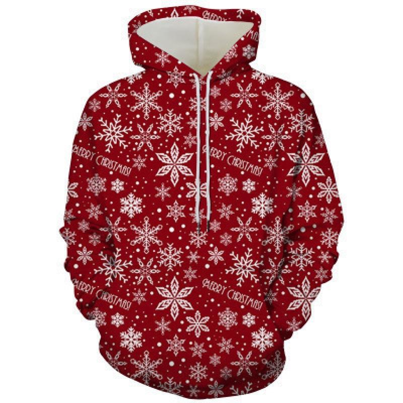2024 New 3D Digital Printing Men's Fashion Hoodie Christmas Series Pattern Sweatshirt Men's And Women's Same Top Clothing