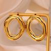 Vintage Metal Style Geometry Earrings For Women Stainless Steel Exaggerate Earring Punk Party Stud Earrings Jewelry Gift 2026