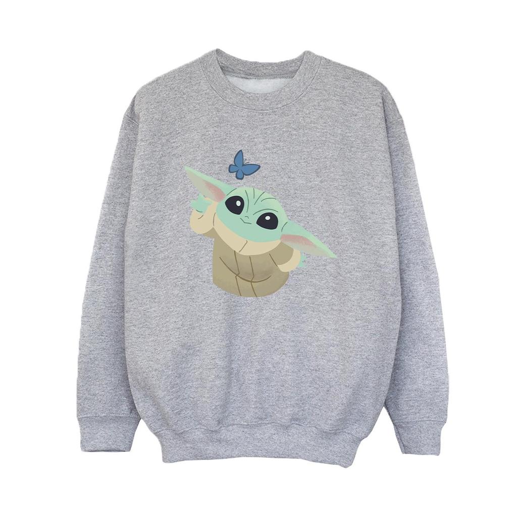 Star Wars Boys The Mandalorian Butterfly Catching Sweatshirt