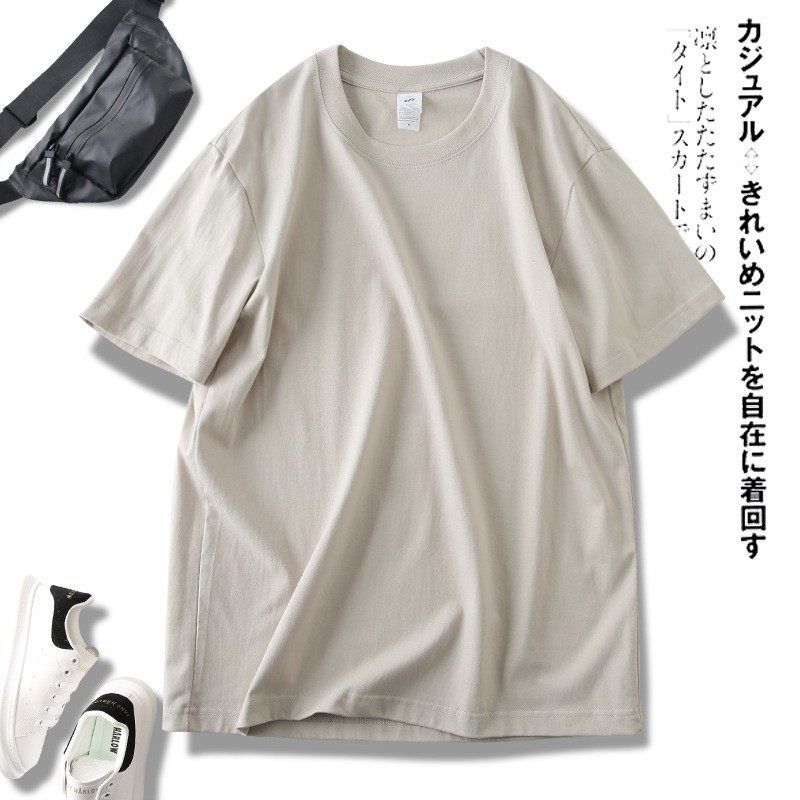 Big Sale Leak-Picking Export Men's Cut Label Tail Single Pure Cotton Short Sleeve T-Shirt Summer Solid Color Basic Half Sleeve Bottoming Shirt