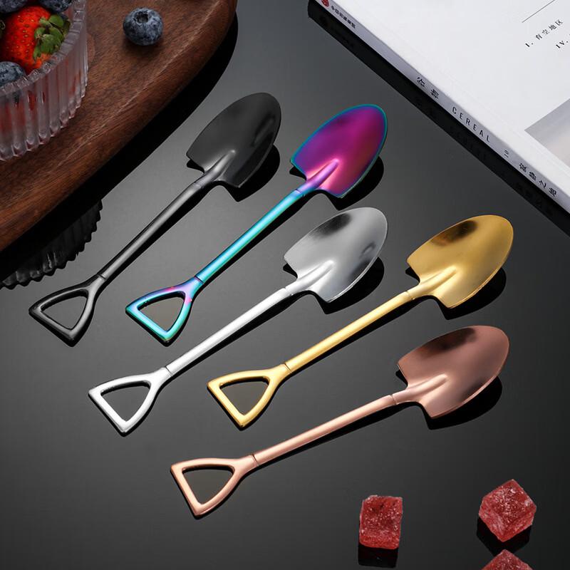 Gold Dessert and Ice Cream Spoon Set
