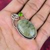 Prehnite & Peridot Jewelry, 925 Solid Sterling Silver Pendant Handmade Gemstone Jewelry, Gifts For Wife Brand New Pendant