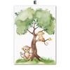 Watercolor Giraffe Elephant Lion Monkey Zebra Wall Art Canvas Painting Cartoon Posters And Prints Pictures Baby Kids Room Decor