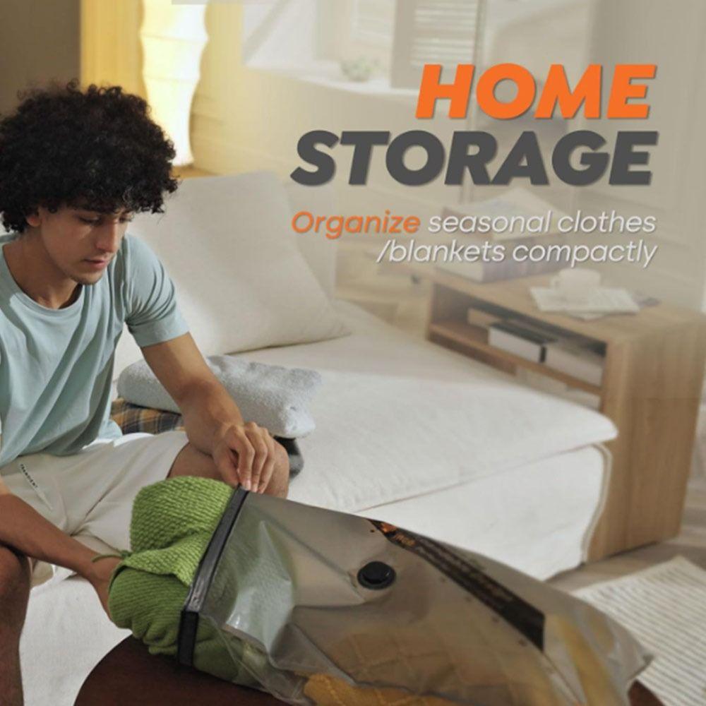 Dust-proof Vacuum Storage Bag No Pump Clothing Seal Bag Seal Compression Bag  Travel Accessories