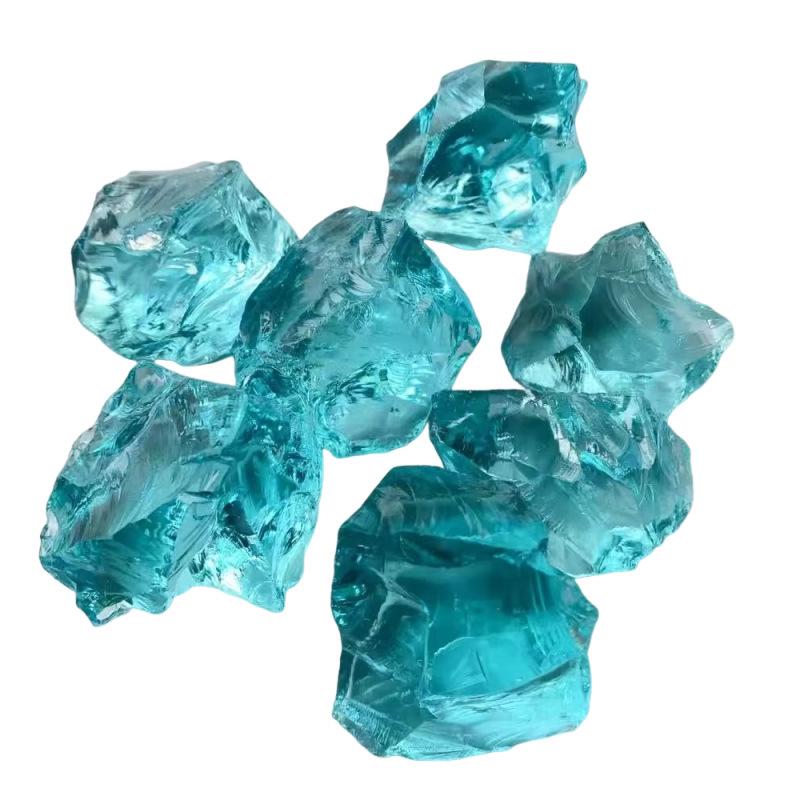 Large Irregular Glass Blocks for Garden and Courtyard Decoration