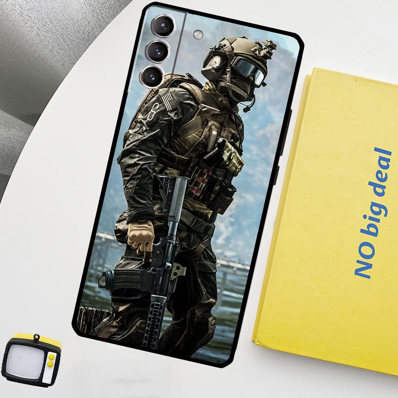 Militär Armé Specialstyrkor Telefonfodral För Samsung Galaxy S25 S26 Ultra S20 S21 S22 S23 Plus S24 Ultra S10 S25 FE Skydd