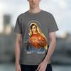 Religious Style Unisexs TShirt Sacred He Of Mary Design For Faithful Wear And Spiritual Gifts 2026 New Model Shortsleeve crewnec