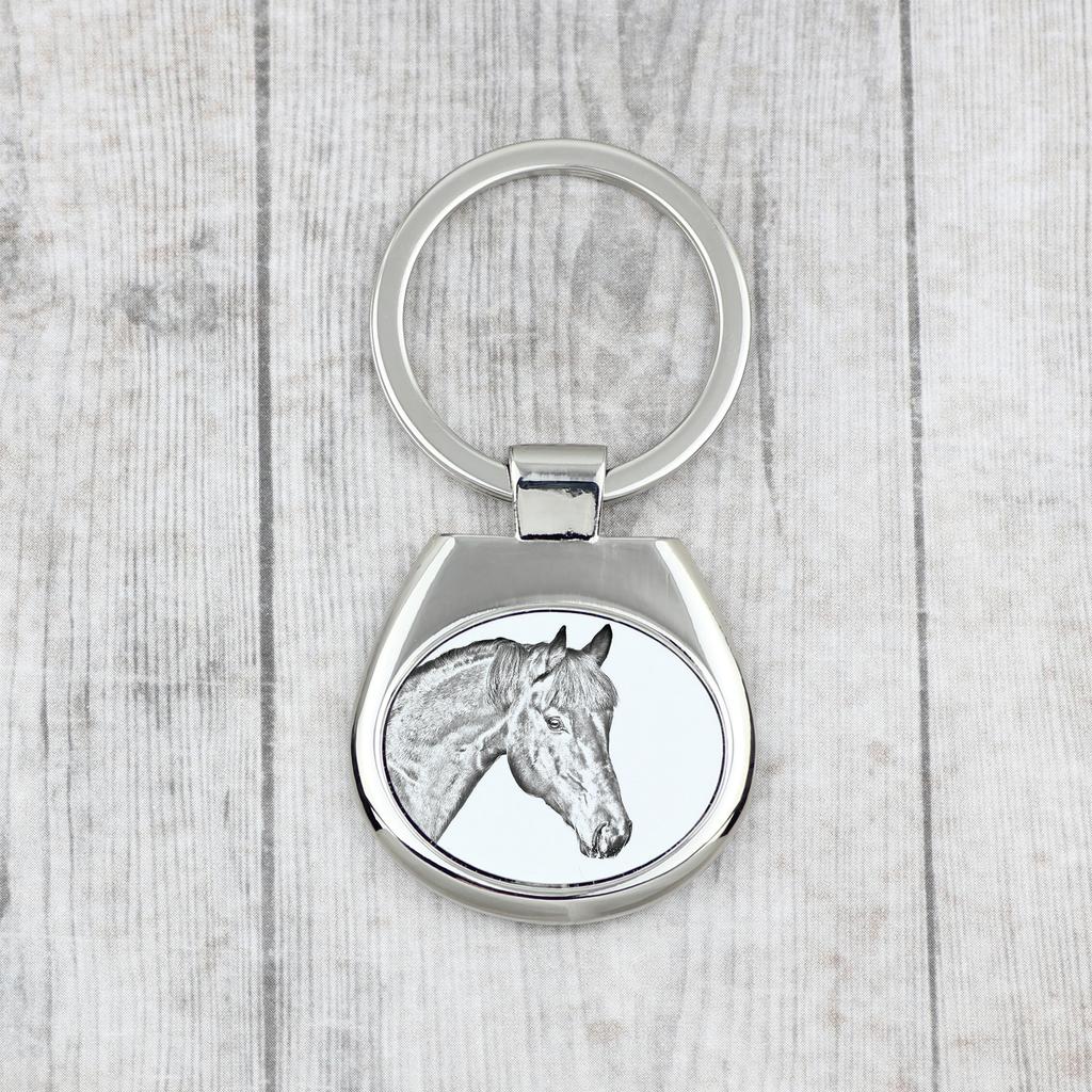 Bay Horse - keychain with a horse, keychain with a print, personalized pendant from the Art-Dog brand