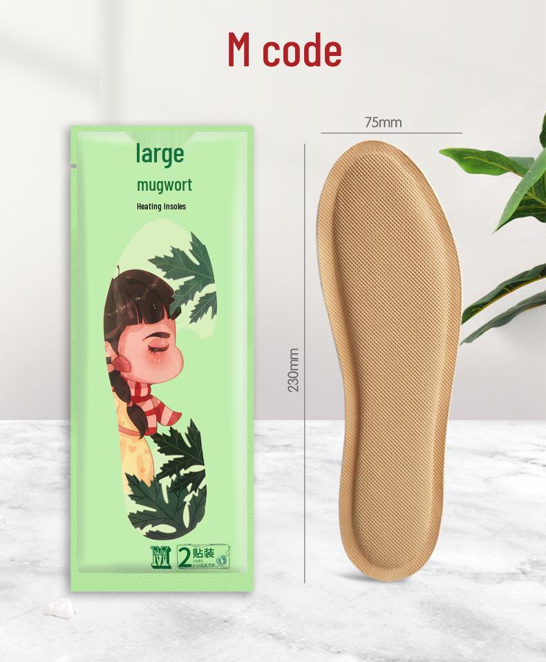 Large Warm Baby Foot Patch: Self-Heating Sole Warmers, 2 Mini Pieces