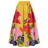 Bohemian Floral High-Waisted Women's Skirts with Pockets