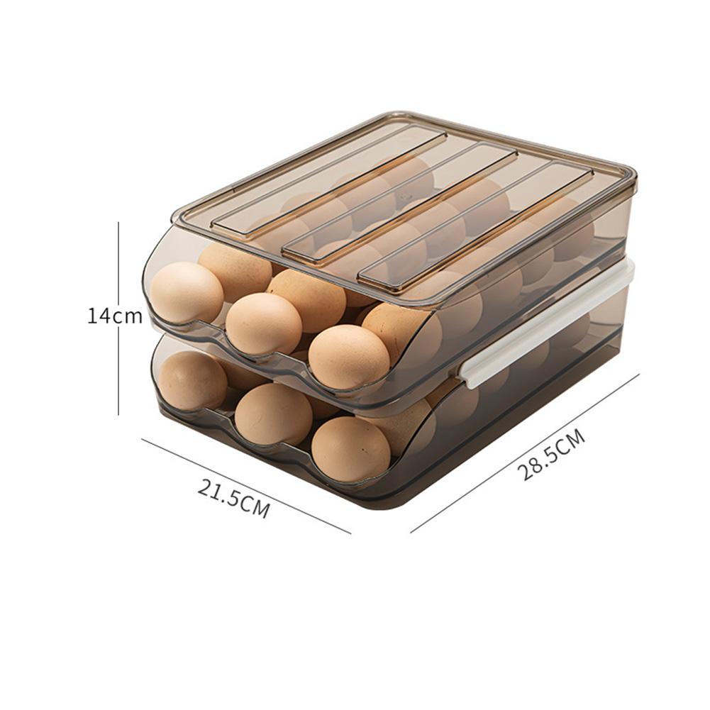 Haushalts-Eieraufbewahrungsbox Schublade Frisch Kühlschrank Eierablage Halter (B.)