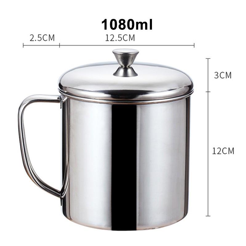 With Handle Stainless steel Cup 1pc Water Coffee Tea Camping Drinking Mug