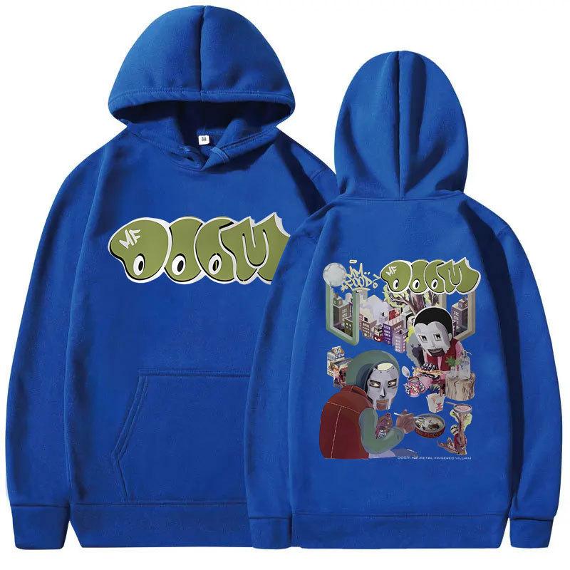 Awesome Rapper Mf Doom MM FOOD Graphic Hoodie Men's and Women's Street Wear Unisex Autumn Winter Plushed