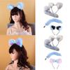 Metal Butt Plug with Fluffy Plush Animal Foxes Tail Ears Headband Set Cosplay Costume Props for Couples Game Sex Toy