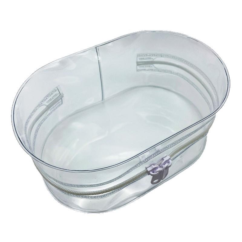 Transparent PVC Stroller Bag for 15cm-16cm Cotton Dolls, Cute Plush Figures, Outdoor Storage.