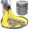 Speelgoedmand, blokken met mat, organizer, tas, bak met deksel, handvatten