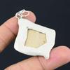 Natural Psilomelane Dendrite Gemstone Pendant Flower 925 Sterling Silver Jewelry
