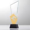 Customized High-end Metal Crystal Trophy, Excellent Staff Company Annual Meeting Awards, Home Decorations Outstanding Medal, 1Pc