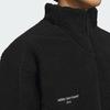 Adidas Sportswear Lounge Jacket With Solid Emblem Logo Unisex Jacket Black IQ1366