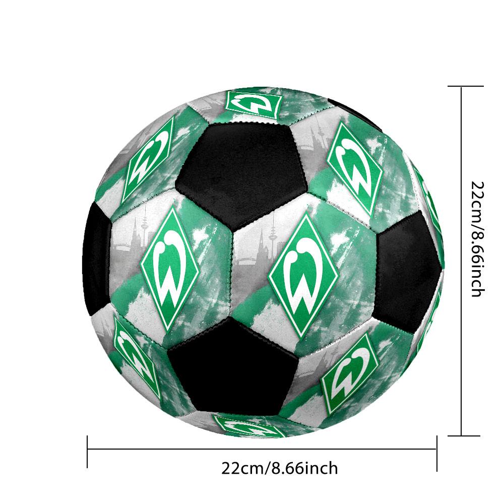 Balón de Fútbol SV Werder Bremen Talla 5 Colorido Cosido a Máquina PVC Listo para Competición Duradero Alto Rebote