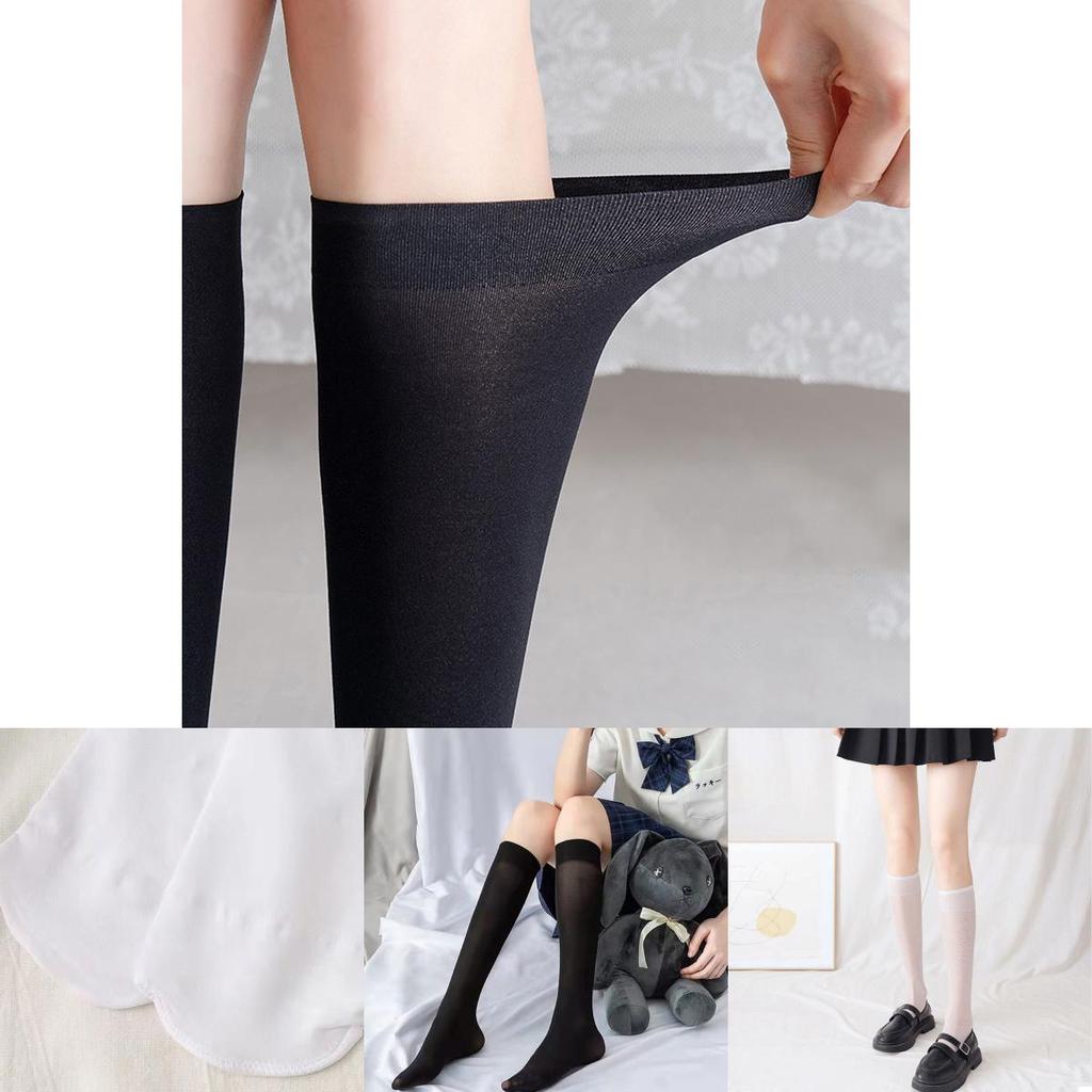 Black Velvet Over-the-knee Pressure Slimming Stockings For Women Thin Autumn And Spring Leggings