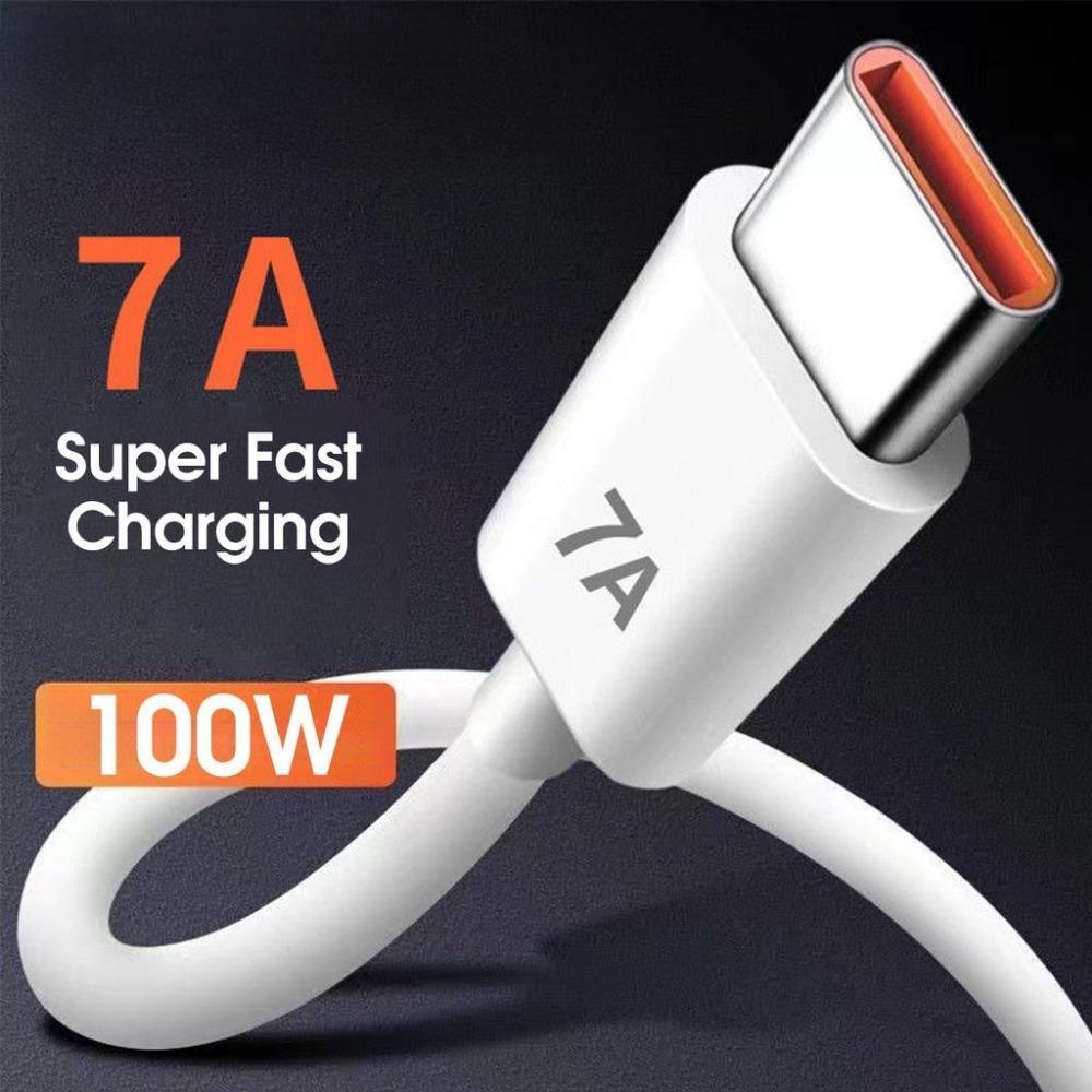 

Кабель USB Type-C для быстрой зарядки и передачи данных, 7А, 100 Вт 1M
