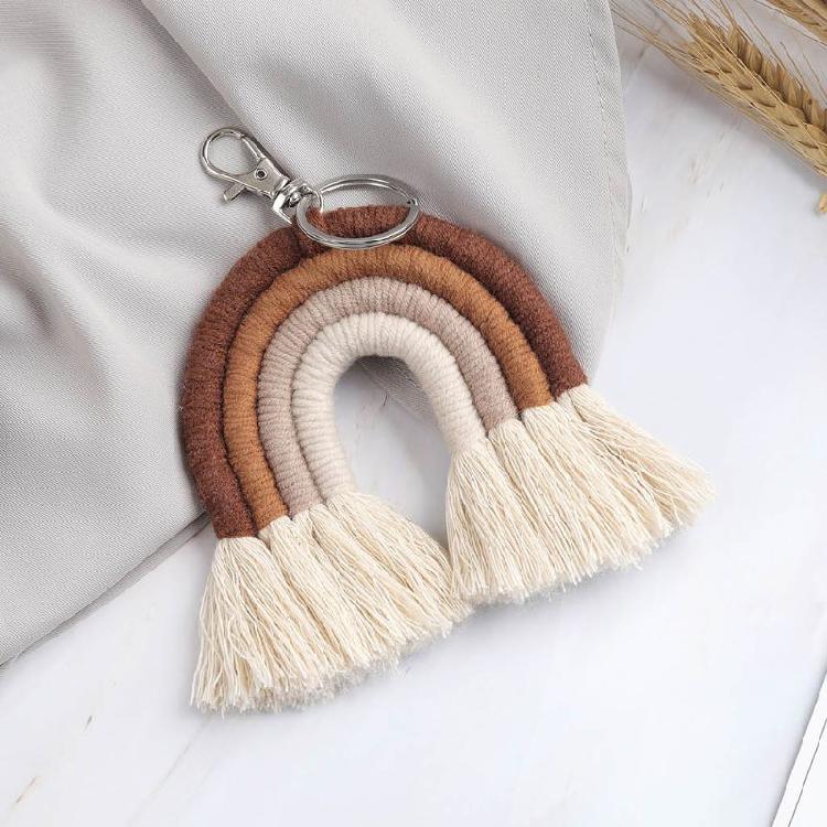 Fashionable Key Accessory Keychain Stylish Bag Ornament Cotton Texture Suitable for Key Bags and Backpack Decorating