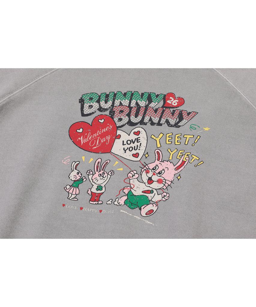 CPGN STUDIO Bunny Bunny Raglan Pigment Sweatshirt Ghost Gray