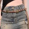 Metal Ethnic Style Belt Beaded Waist Chain Temperament Bohemian Waist Belt  Jeans