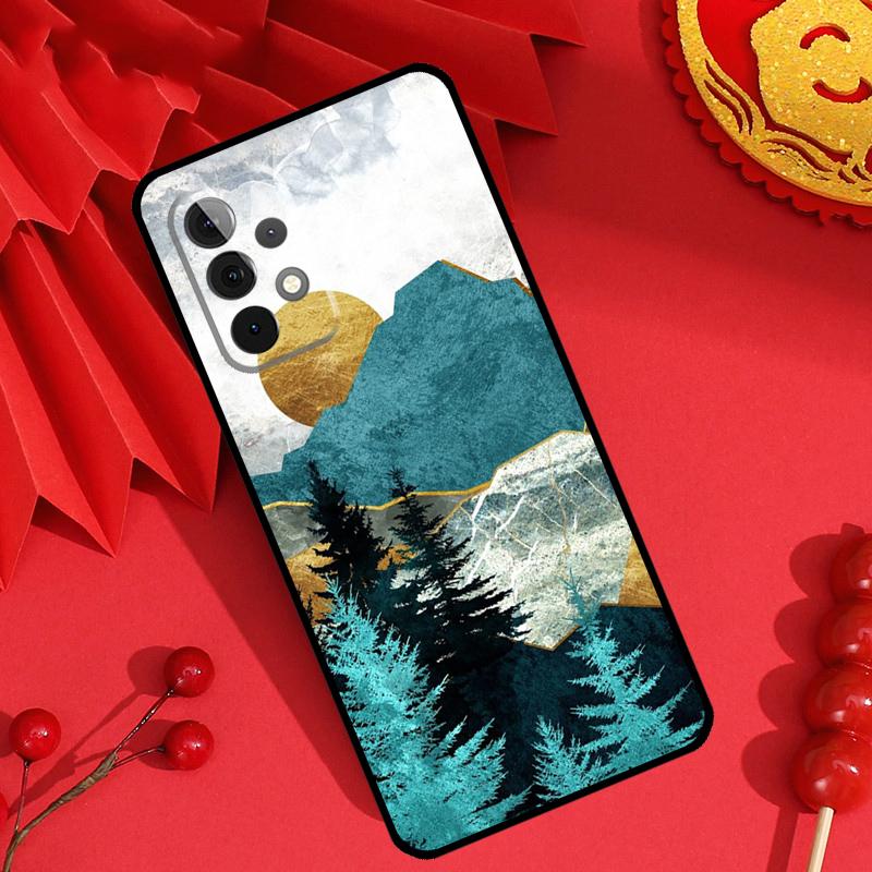 Gold Landscape painting Case For Samsung Galaxy M21 M31 M35 M12 M13 M14 M15 M06 M16 M36 M56 M53 M32 M52 M55 M34 M54