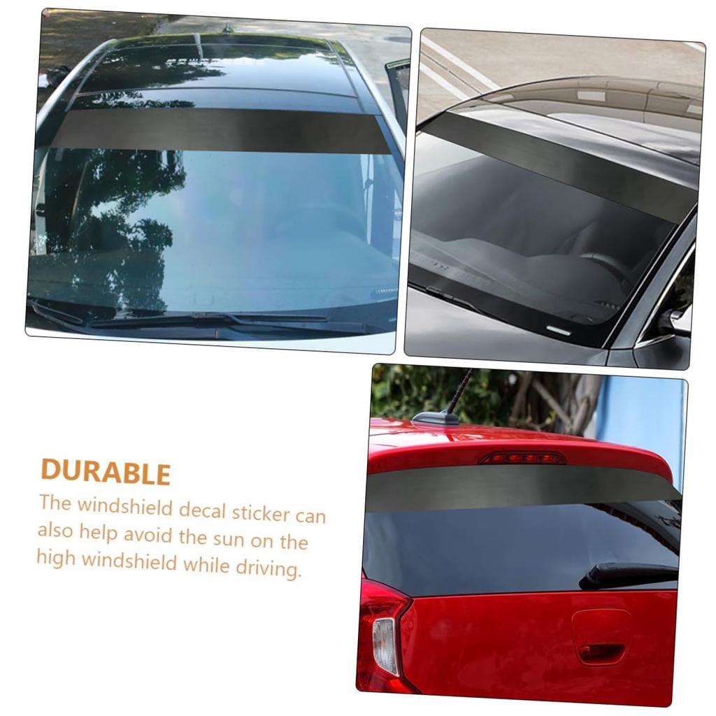 Gatuida 3pcs Windshield Sunshade Car Decal Sticker Windshield Sticker Car Vinyl Sticker Car Sticker Windshield Gantt Strip Front